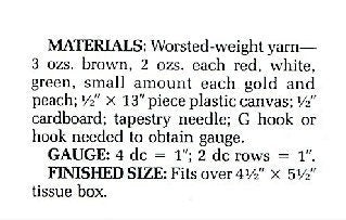Vintage Crochet Pattern Flower Basket Tissue Box Cover Topper PDF Instant Digital Download 10 Ply