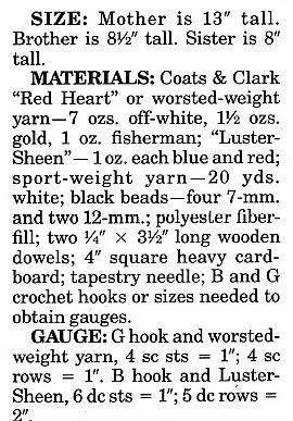 Vintage Crochet Pattern 13" 8" Country Goose Family Amigurumi PDF Instant Digital Download Mother and Baby Geese Goslings 10 Ply