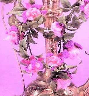 Vintage Crochet Pattern Fuchsia Flowers PDF Instant Digital Download Crocheted Artificial Floral Arrangement 2 Ply