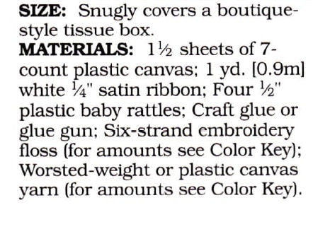 Vintage Plastic Canvas Tissue Box Cover Nursery Teddy Bears Pattern Baby's Room Tissue Topper PDF Instant Digital Download 7 Count