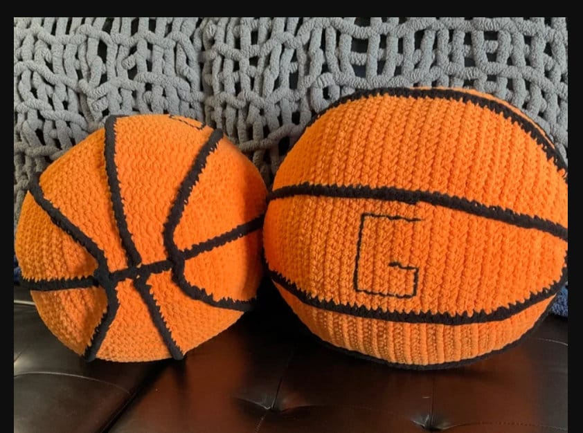 Vintage Crochet Pattern Basketball Sports Ball PDF Instant Digital Download BasketBall Amigurumi Soft Pillow or Toy 4 Ply