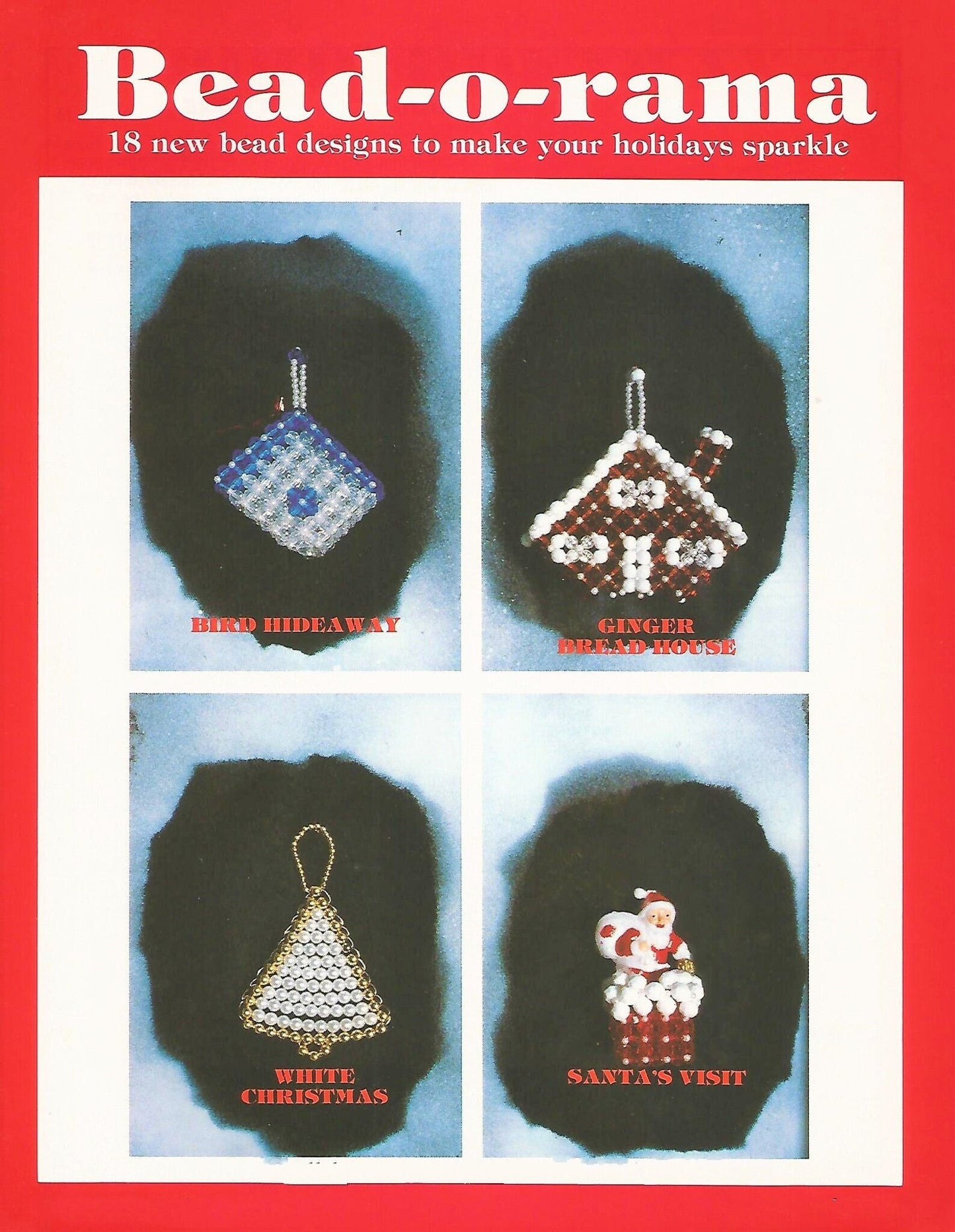 Vintage Beading Patterns Mini Christmas Bead Ornaments 18 Bead-O-Rama Designs PDF Instant Digital Download Mini Small Holiday Tree Trim