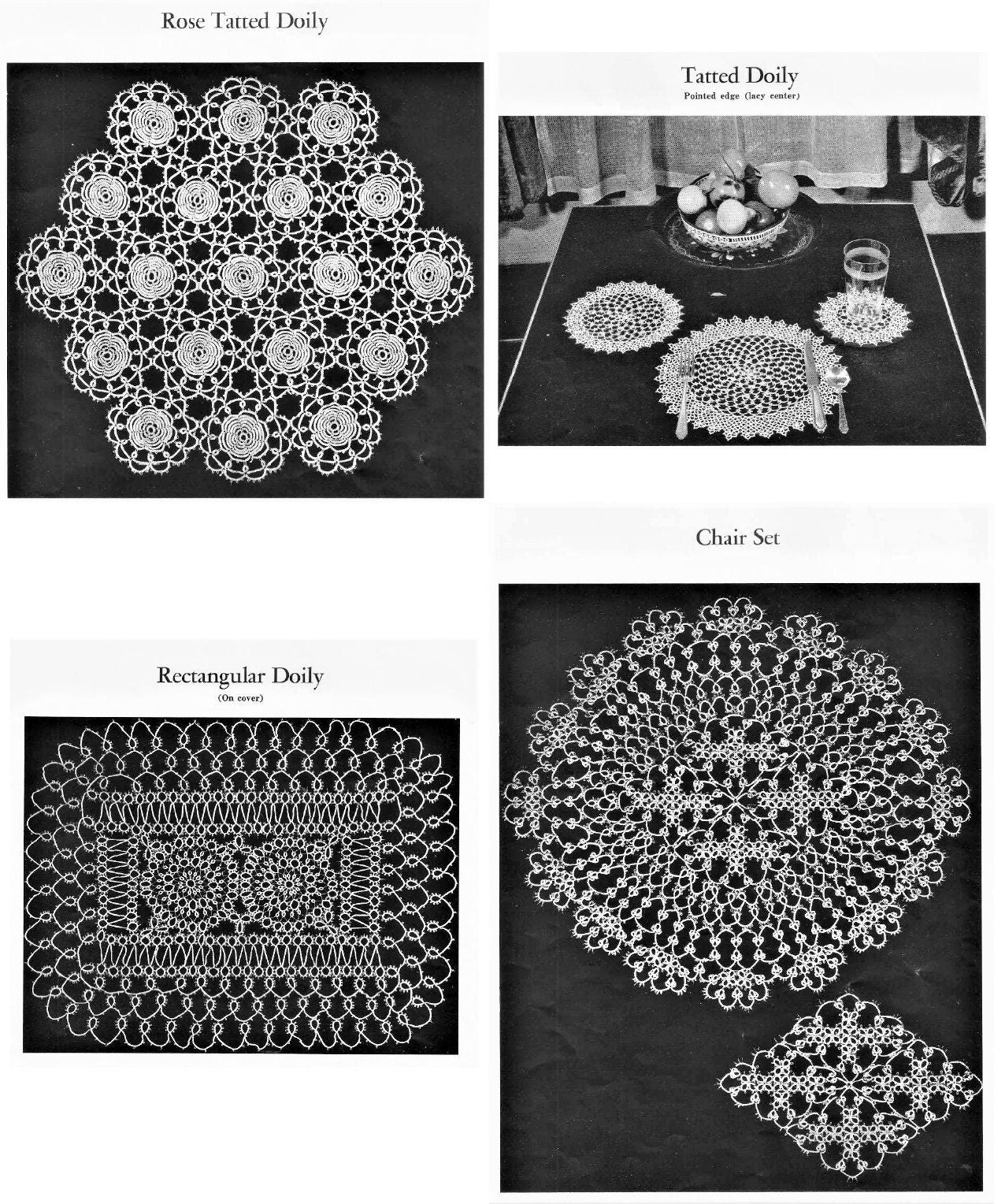 Vintage Anne Orr Tatting Patterns Book No. 48 PDF Instant Digital Download eBook Crochet Cotton Lace Instructions and Projects 1950s