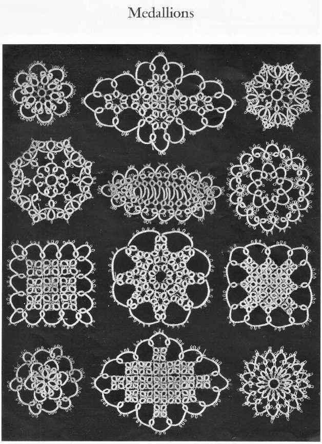 Vintage Anne Orr Tatting Patterns Book No. 48 PDF Instant Digital Download eBook Crochet Cotton Lace Instructions and Projects 1950s