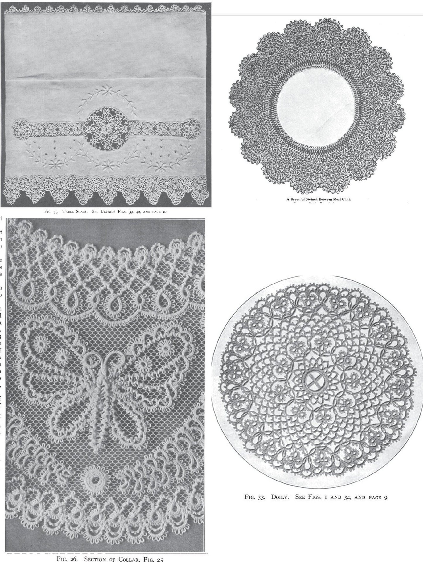 Vintage Priscilla Tatting Patterns Three eBooks No 1. No 2. No 3. Shuttle Lace Tatting Instructions Projects PDF Instant Digital Download