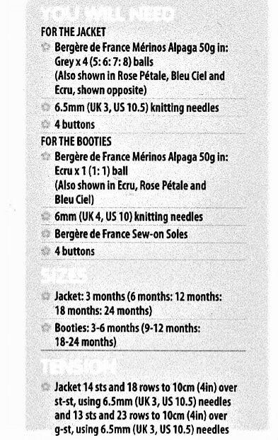 Vintage Knitting Pattern Baby Pixie Hoodie Hooded Jacket & Booties Set Chunky Easy Knit PDF Instant Digital Download 3-24m 12 Ply