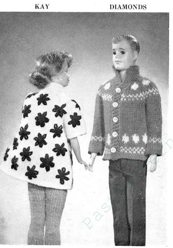 Vintage Knitting Pattern 1963 Fashion Doll Clothes 17 Knitted Dressy Party Designs For 11" Teen Dolls PDF Instant Digtial Download Book 2