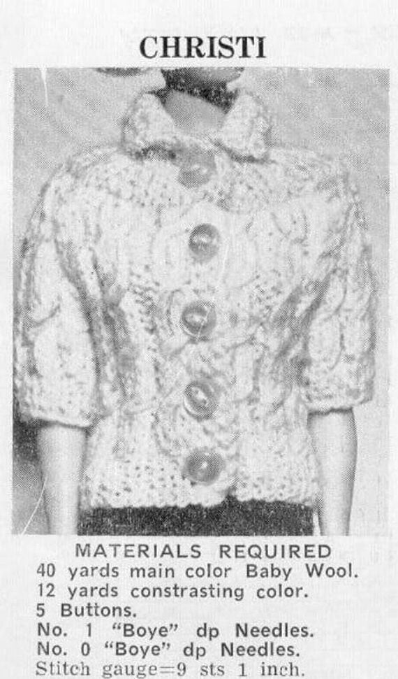 PDF Vintage Knitting Patterns 1963 Fashion Doll Clothes 20 Knitted Winter Designs For The 11" Teen Doll Instant Digtial Download Book 1