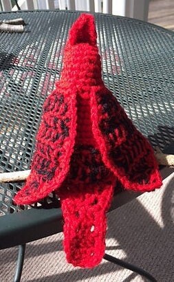 Vintage Crochet Pattern 8" Red Christmas Cardinal Soft Toy Doll PDF Instant Digital Download Stuffed Realistic Winter Bird Amigurumi 4 Ply