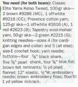 Vintage Knitting Pattern Heirloom Teddy Bears 2 Sizes with Clothing To Knit & Sew PDF Instant Digital Download Knitted Boy Girl Bear 10 Ply