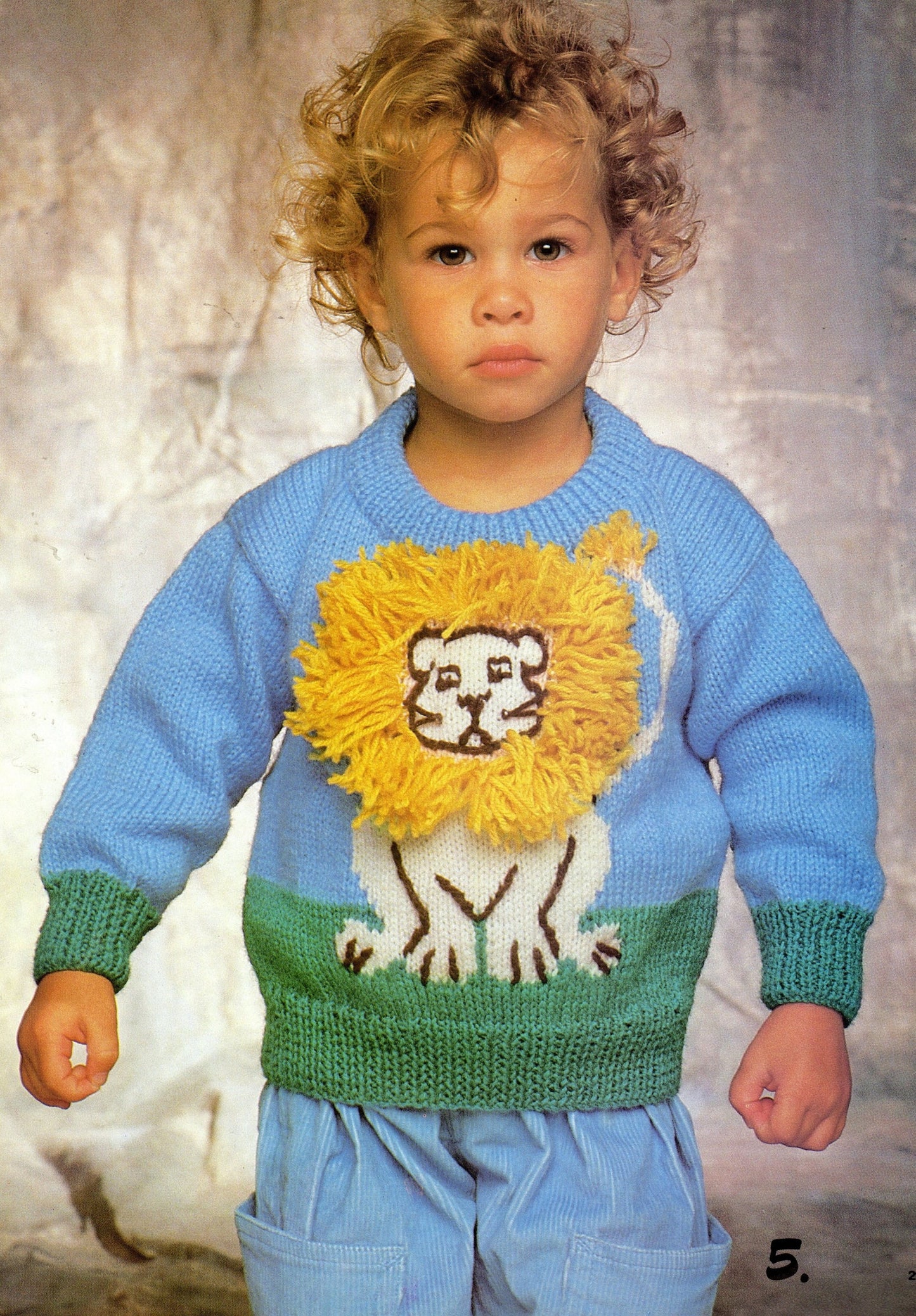 Vintage Kids Knit Safari Animal Sweaters Knitting Patterns Book PDF Instant Digital Download Zoo Pullovers Zebra Lion Giraffe Monkey 10 Ply