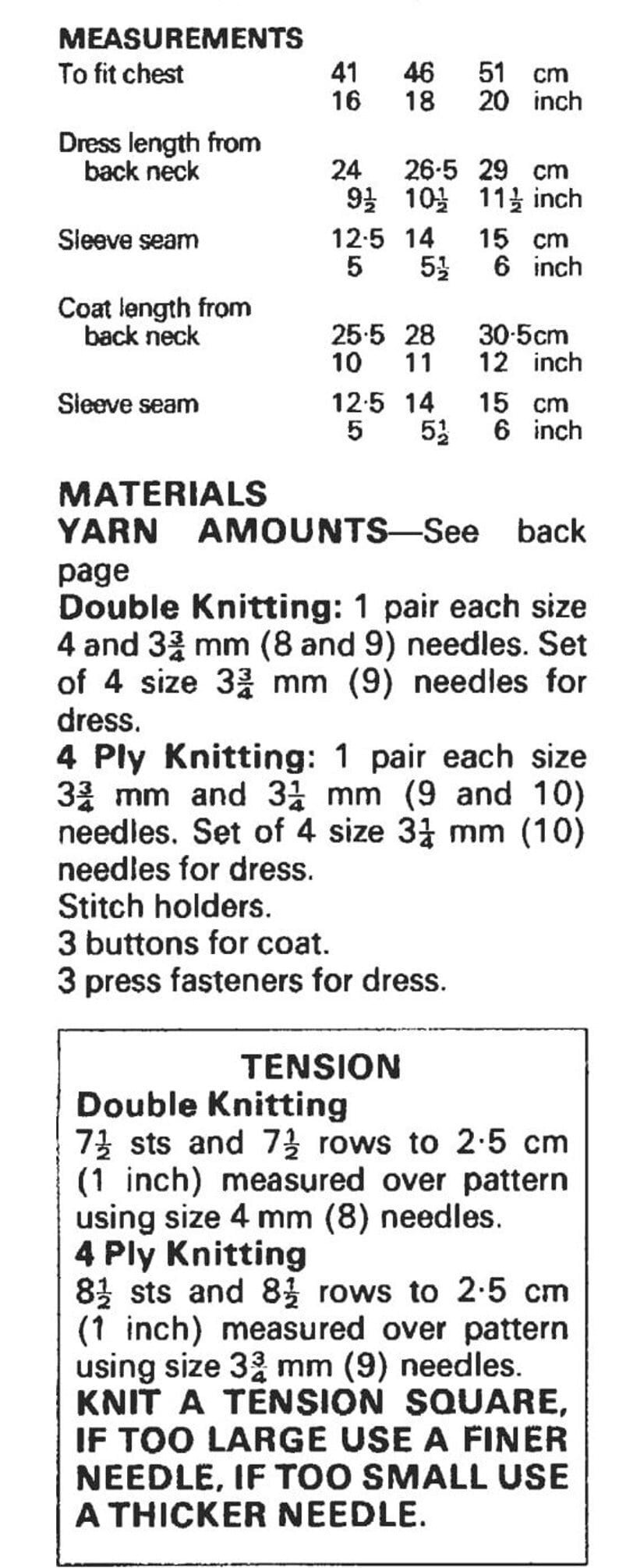Vintage Knitting Pattern Baby Girl Angel Dress and Matinee Coat Set PDF Instant Download 0-12m DK and 4 Ply