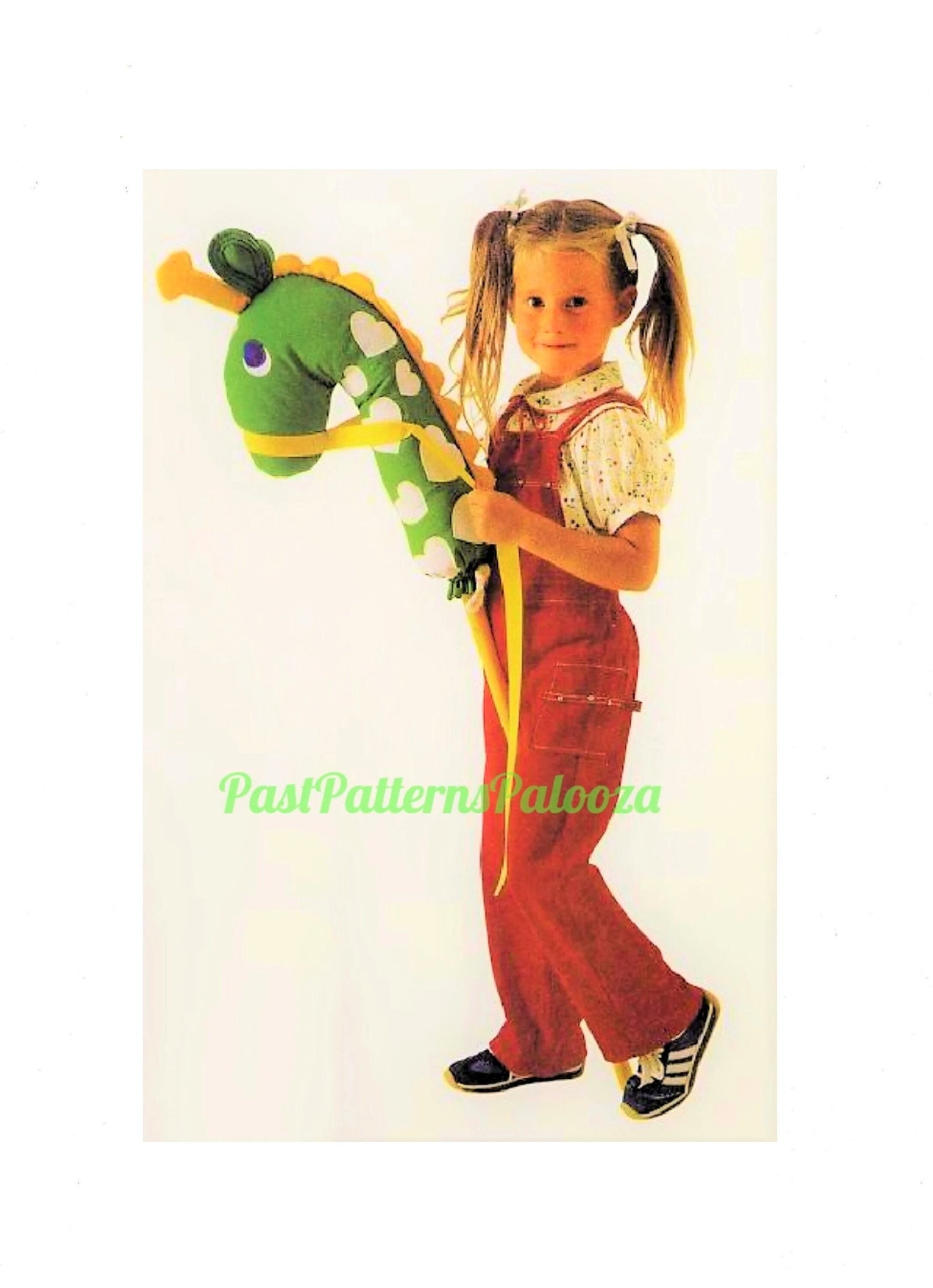 Vintage Sewing Pattern Hobby Horse Giraffe Soft Toy PDF Instant Digital Download Childs Ride On Stick Toy