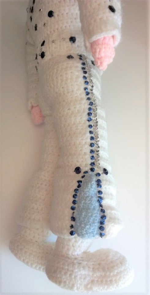 Vintage Crochet Pattern 21" Elvis Doll Soft Toy Vegas Era PDF Instant Digital Download Amigurumi Elvis Presley Plush