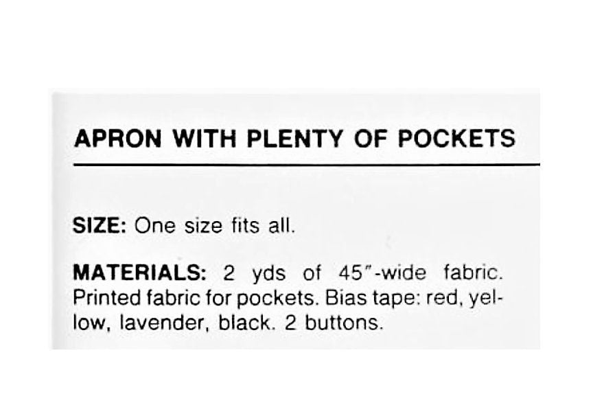 Vintage Sewing Pattern Womens Long Pinafore Apron Multi Pockets Ruffle Bib PDF Instant Digital Download Retro Boho Chic O/S