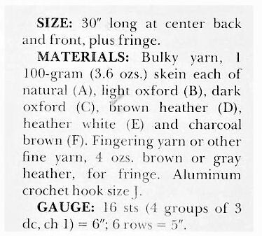 Vintage Crochet Pattern Womens Quick Easy Granny Square Poncho PDF Instant Digital Download Retro Boho 1970s Fringed Wrap Chunky 12 Ply