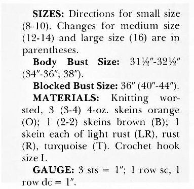 Vintage Crochet Pattern Womens Aztec Indian Jacket Sweater PDF Instant Digital Download Boho Indian Pottery Banding 10 Ply S M L