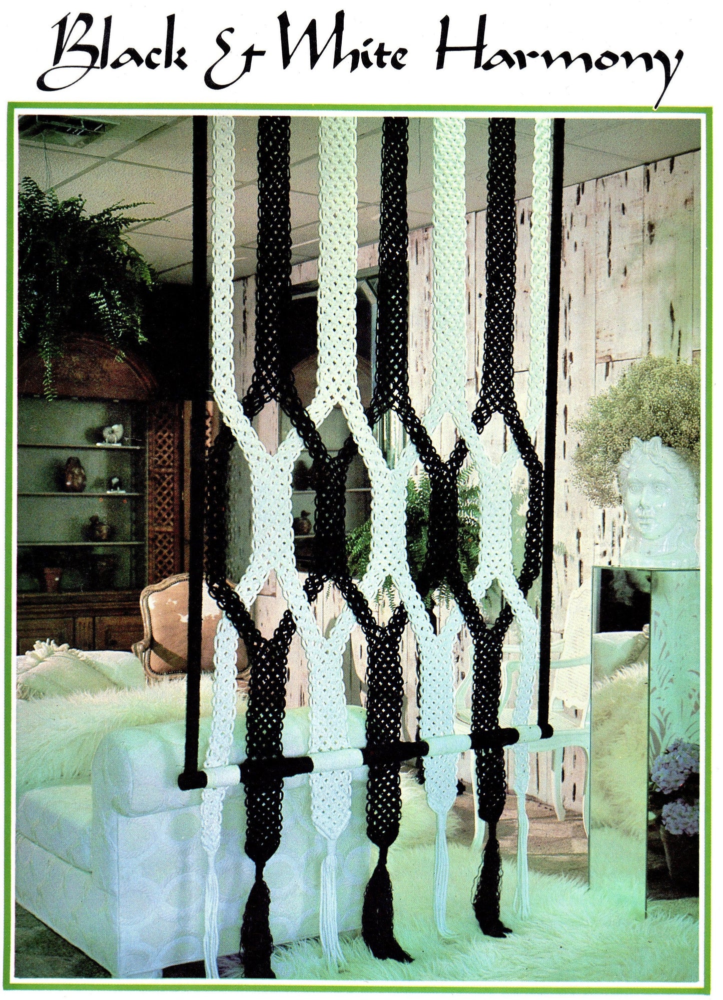 Vintage Julianos Hang It All Book 3 Macrame Patterns PDF Instant Digital Download 12 Unique Projects Pot Hangers Baby Bassinet Cradle