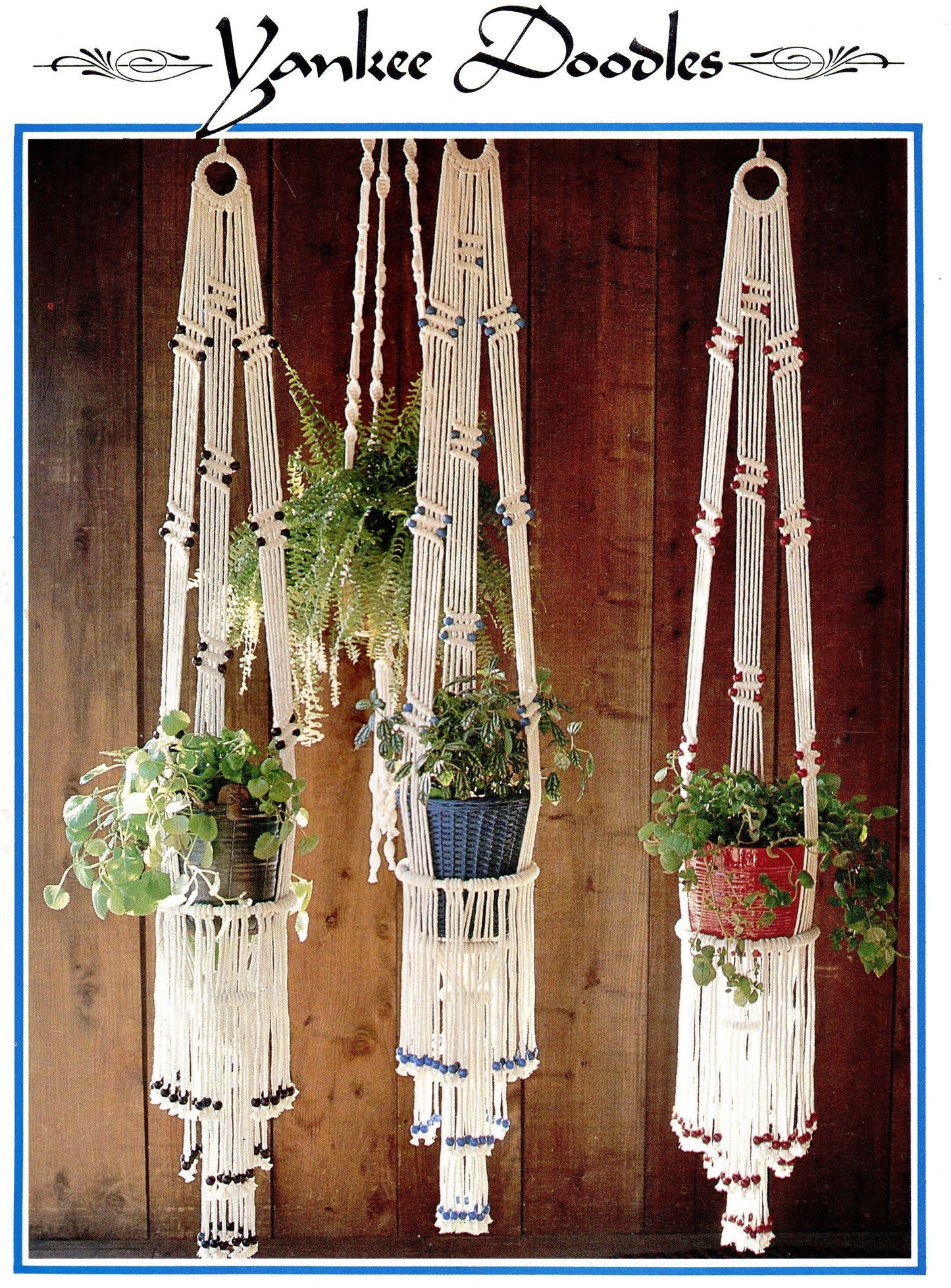 Vintage Julianos Hang It All Book 3 Macrame Patterns PDF Instant Digital Download 12 Unique Projects Pot Hangers Baby Bassinet Cradle