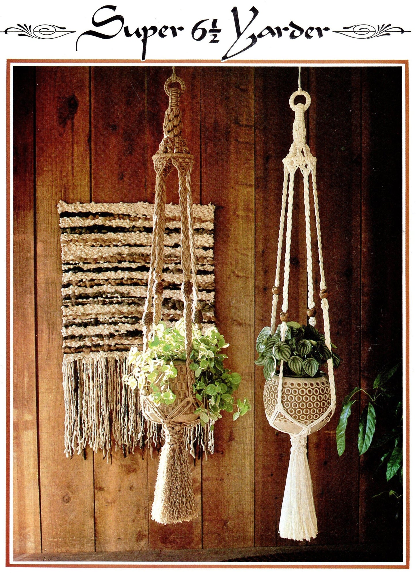 Vintage Julianos Hang It All Book 3 Macrame Patterns PDF Instant Digital Download 12 Unique Projects Pot Hangers Baby Bassinet Cradle