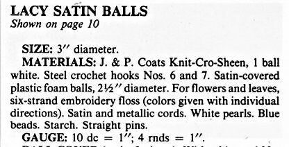 Vintage Crochet Pattern Flower Floral Christmas Tree Ball Ornament Covers Slipcovers PDF Instant Digital Download 6 Designs