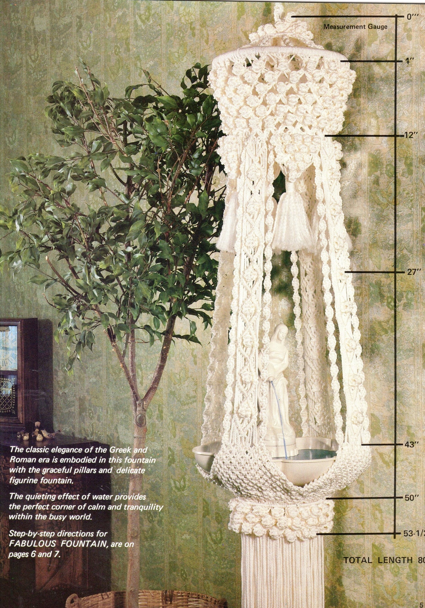 Vintage Classic Macrame Book Retro 1970s Macrame Patterns PDF Instant Download Plant Hangers Lampshades Fountain Bird Cage How Instructions
