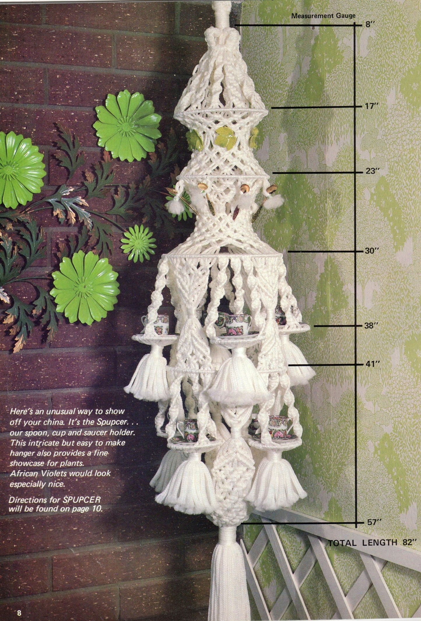 Vintage Classic Macrame Book Retro 1970s Macrame Patterns PDF Instant Download Plant Hangers Lampshades Fountain Bird Cage How Instructions