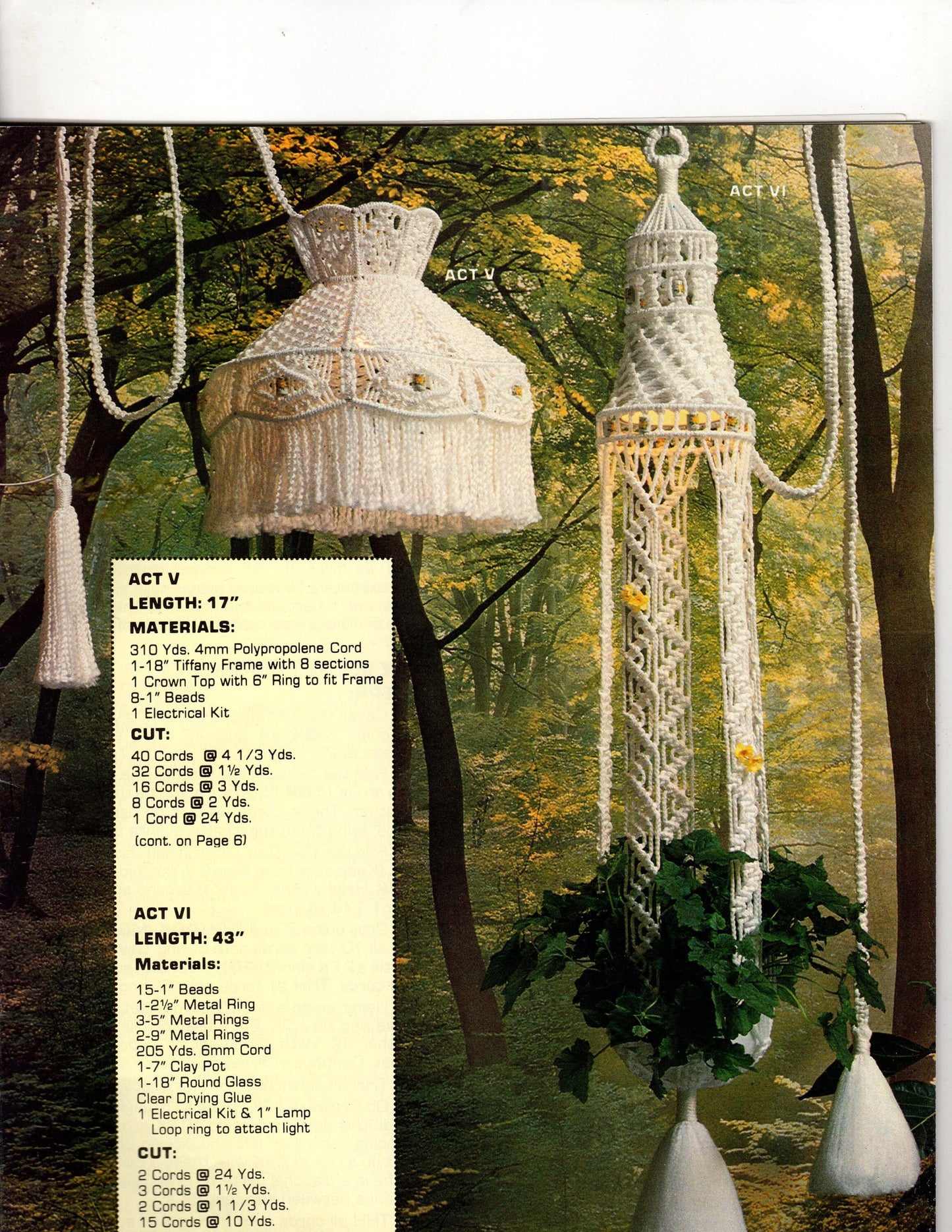 Vintage Vol 2 Classics Macrame Premiere Patterns Book PDF Instant Digital Download Star Designs Hanging Tables Birdcage 70 Qwik Knots !
