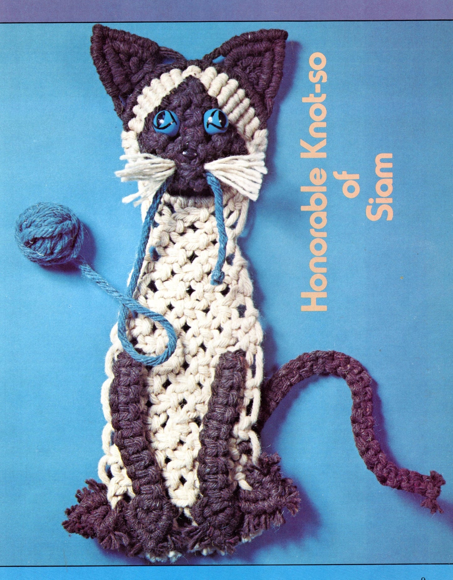 Vintage Macrame Animal Art Wall Hangings Patterns Book PDF Instant Digital Download 1970s Lion Pig Frog Dogs Cat Giraffe Elephant Knotwork