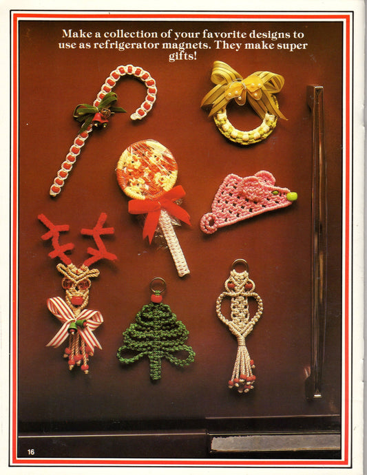 Vintage Macrame Pattern Tree-Time Favorites Christmas Collection PDF Instant Digital Download 18 Projects Tree Ornaments Snowman and More