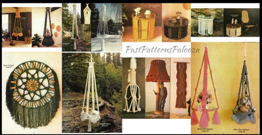 Vintage Macrame Delight Patterns Book Retro 1970s PDF Instant Digital Download Wall Hangings Tables Bohemian Home Decor 17 Projects
