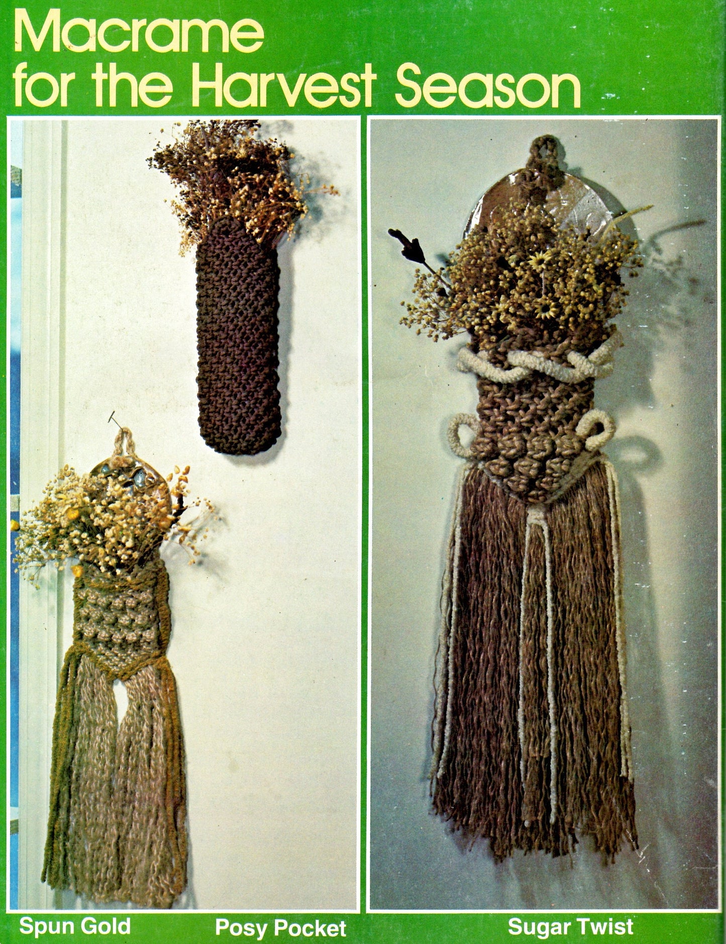 Vintage Macrame For All Seasons Vol III Pattern Book PDF Instant Digital Download 55 Retro Projects 70s Boho Hangings Pot Holders Belts