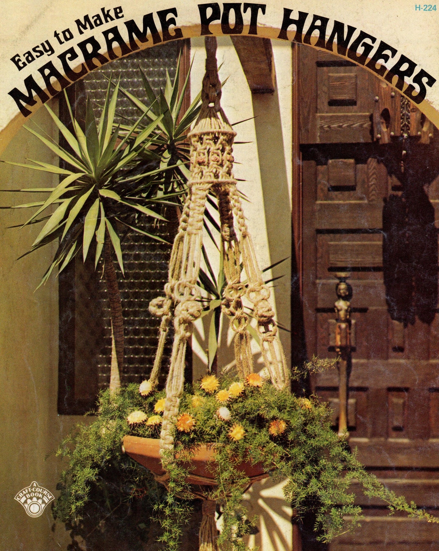 Vintage Easy To Make Macrame Pot Hangers Patterns 1970s Book PDF Instant Digital Download All Plant Pot Hangers 13 Projects Retro Knotwork