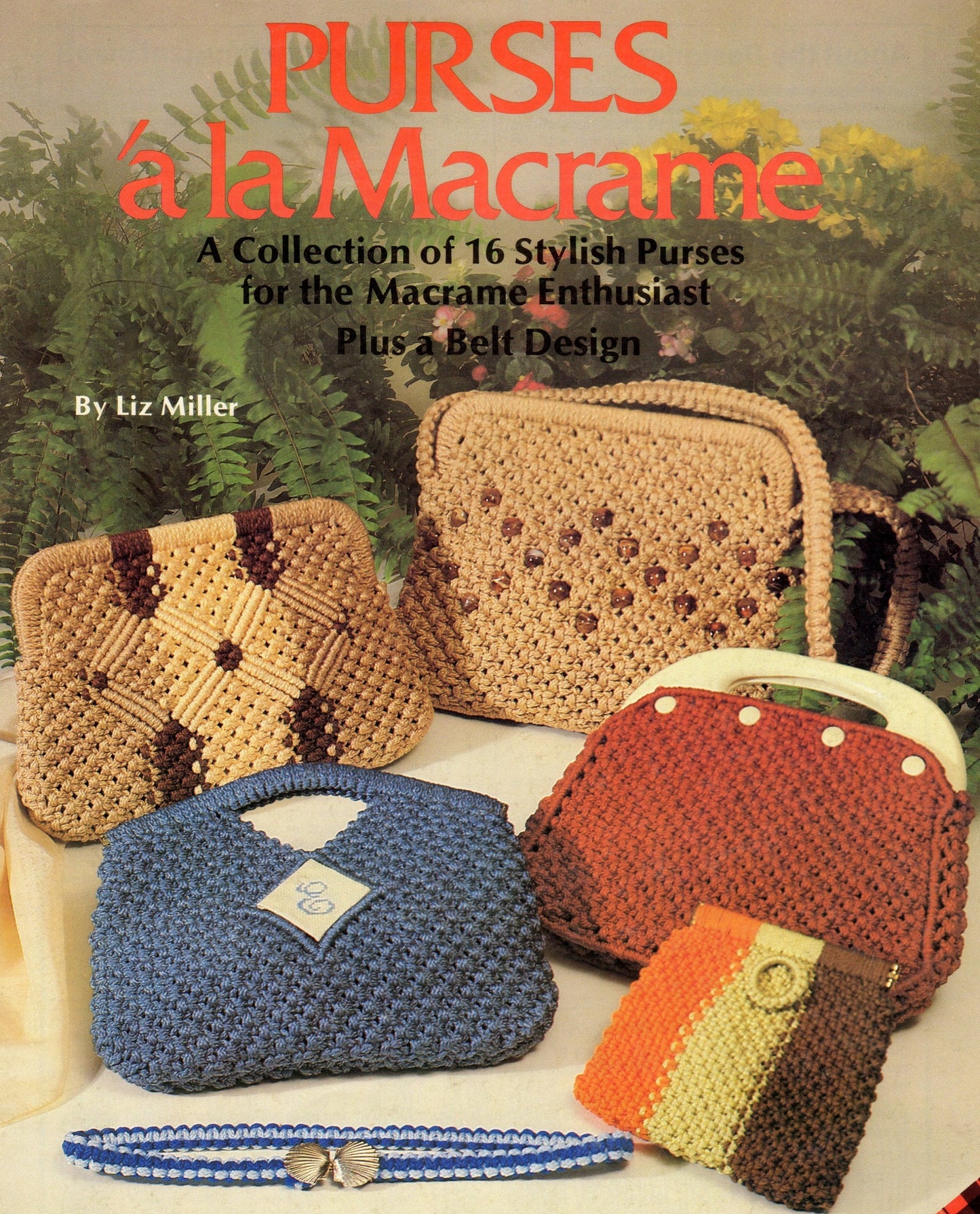 Vintage Macrame Purses Patterns Purses A La Macramé Book 1970s 16 Bags Handbag Purses Clutches PDF Instant Digital Download Retro Knotwork