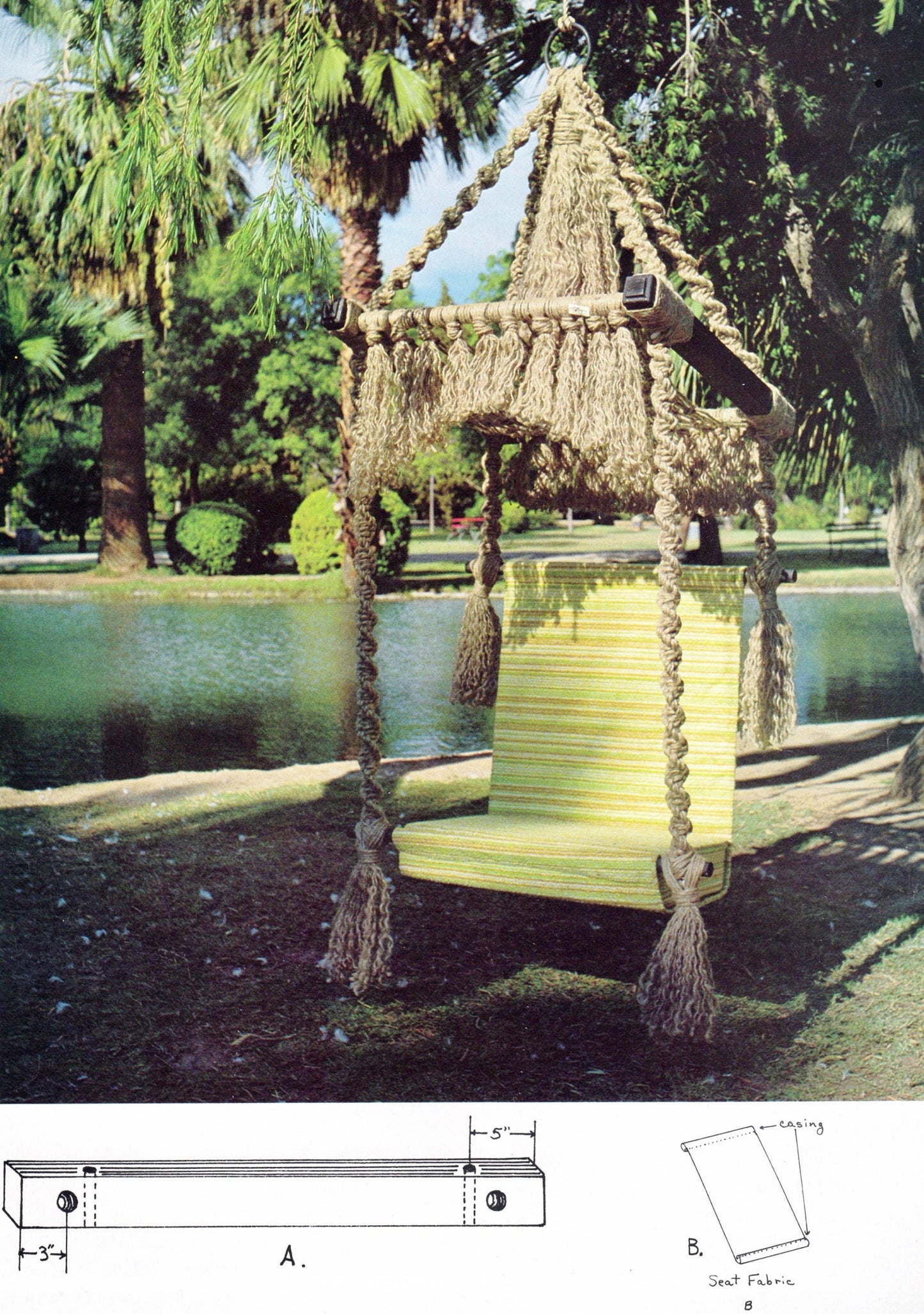 Vintage Create A Happening With Basic Knots Macrame Patterns Book Retro 1970s PDF Instant Download Plant Hangers Wall Hangings Patio Swing