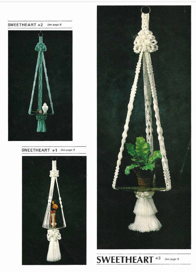 Vintage Macrame Patterns Fit To Be Tied eBook PDF Instant Digital Download Porch Swing Owls Ring Hangings Advanced Off Loom Weaving 1977