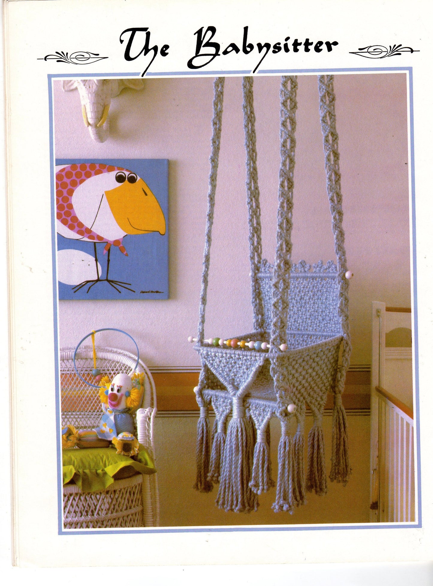 Vintage Julianos Hang It All Book 5 Macrame Patterns eBook PDF Instant Digital Download 11 Unique Retro 1970s Knotwork Projects Baby Swing