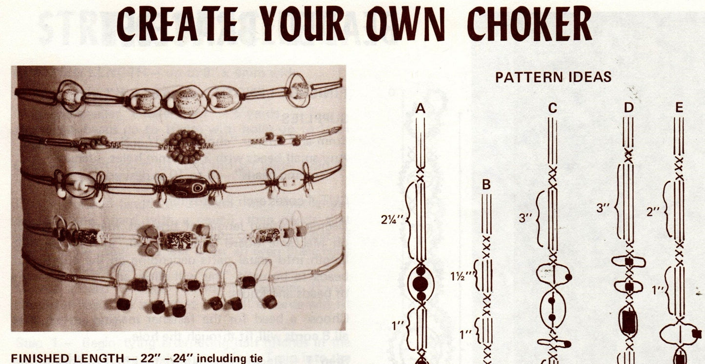 Vintage Macrame Pattern If You Can Tie A Shoestring You Can Do Macrame PDF Instant Digital Download Beginners Easy Projects Owls Jewelry