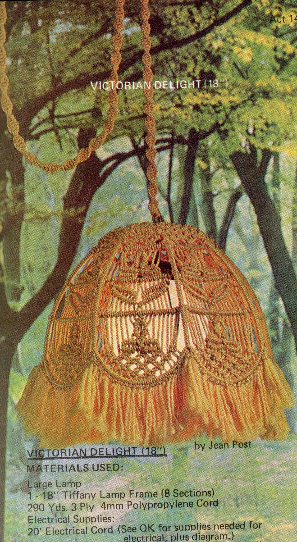 Vintage Macrame Pattern Macrame Premiere Vol 1 Classics PDF Instant Digital Download Star Designs Hanging Tables Bird Cage Retro Knotwork