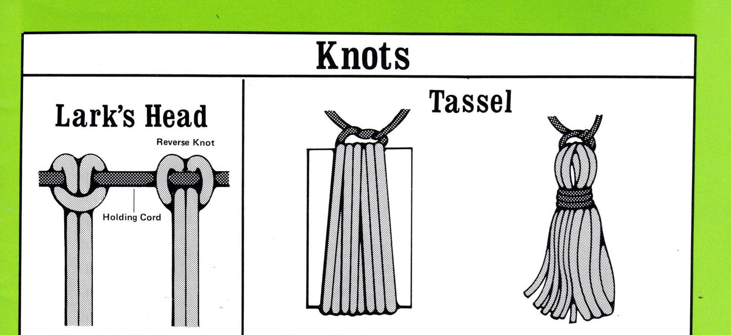 Vintage Guide To Macrame Knots PDF Instant Digital Download 1970s eBook Beginners How To Macrame Step By Step Lessons Plus 8 Projects