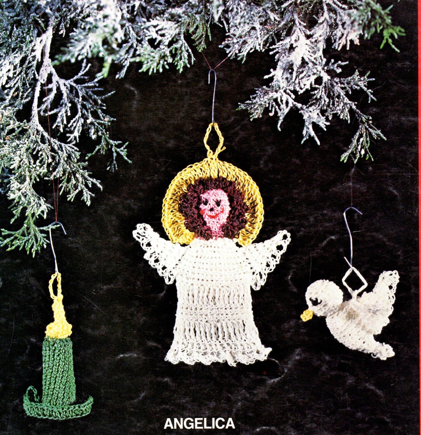 Vintage Thread Crochet Pattern 27 Cute Amigurumi Christmas Ornaments PDF Instant Digital Download Hanging Tree Trim Retro 1979