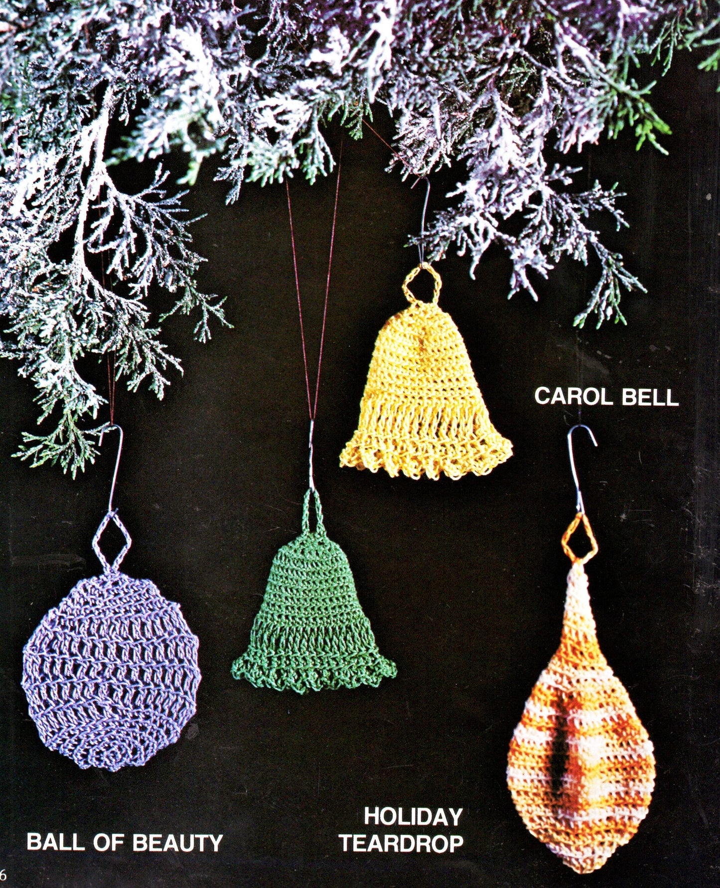 Vintage Thread Crochet Pattern 27 Cute Amigurumi Christmas Ornaments PDF Instant Digital Download Hanging Tree Trim Retro 1979