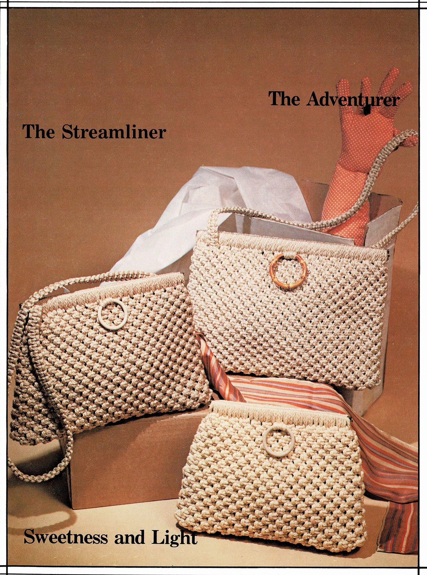 Vintage Macramé Designs Patterns Book Designer Bags Purses Handbags PDF Instant Download Macrame Purse News 16 Designs How To Knotwork 1979