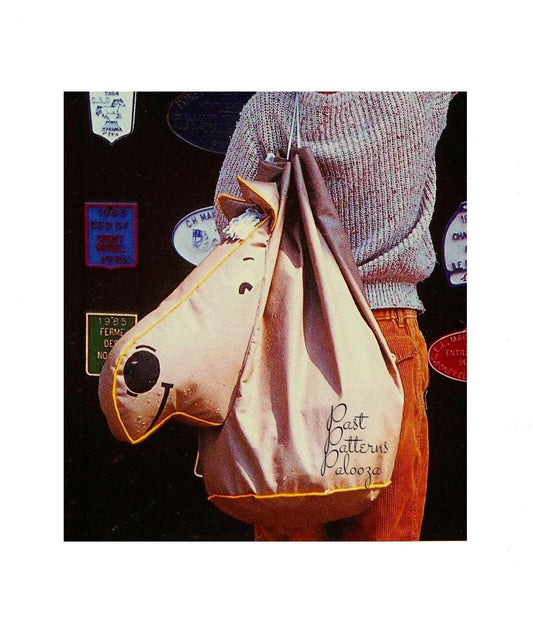 Vintage Sewing Pattern Pony Horse Tote Bag Waterproof Stable Bag Cinched Carry-All PDF Instant Digital Download
