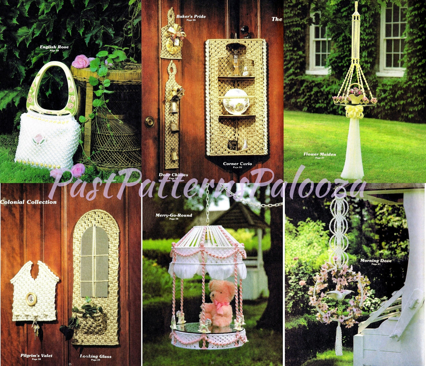 Vintage Macrame Enchantment Book 4 Retro 1970s Macrame Patterns PDF Instant Download All Hanging Pot Plant Holders Tables Purses Lamps
