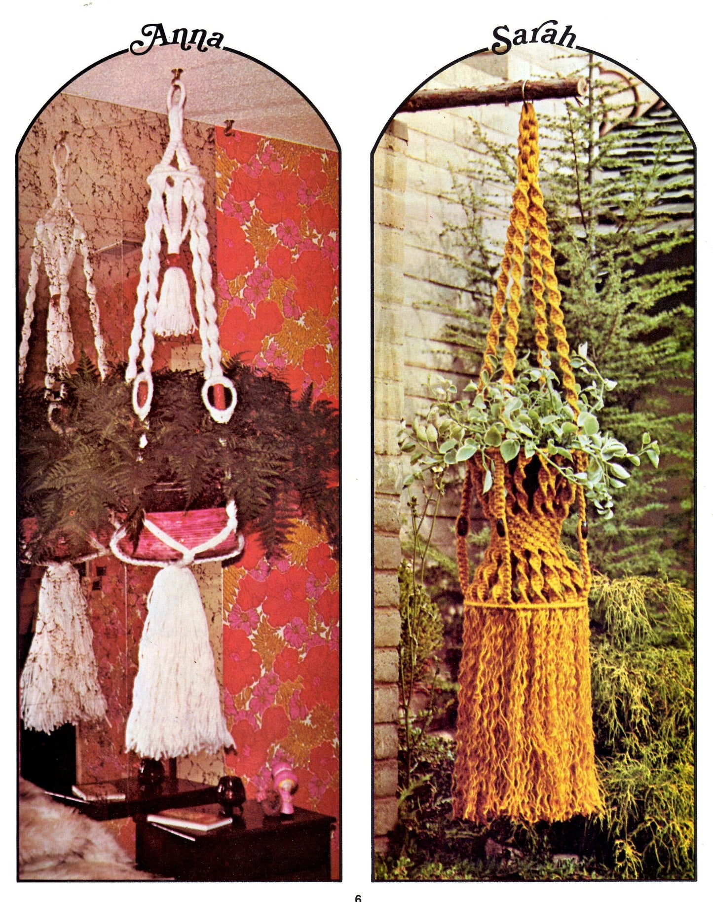 Vintage Macrame Inside-Outside Pattern Book PDF Instant Digital Download All Plant Pot Hangers 12 Projects Retro 1970s Hanging Pot Holders