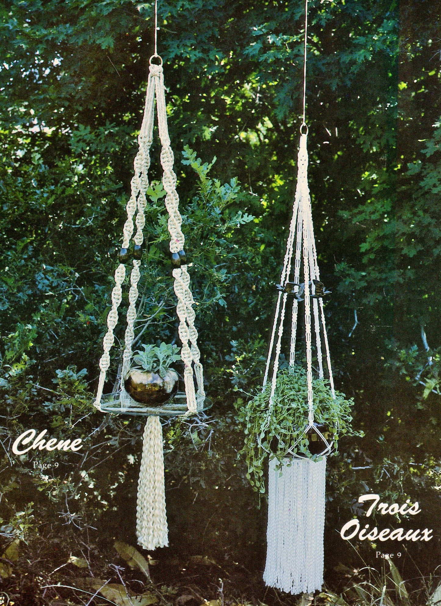 Vintage Macrame Elegance VII Patterns Book Printable PDF Instant Digital Download 17 Knotwork Projects ALL Pot Plant Hangers Holders