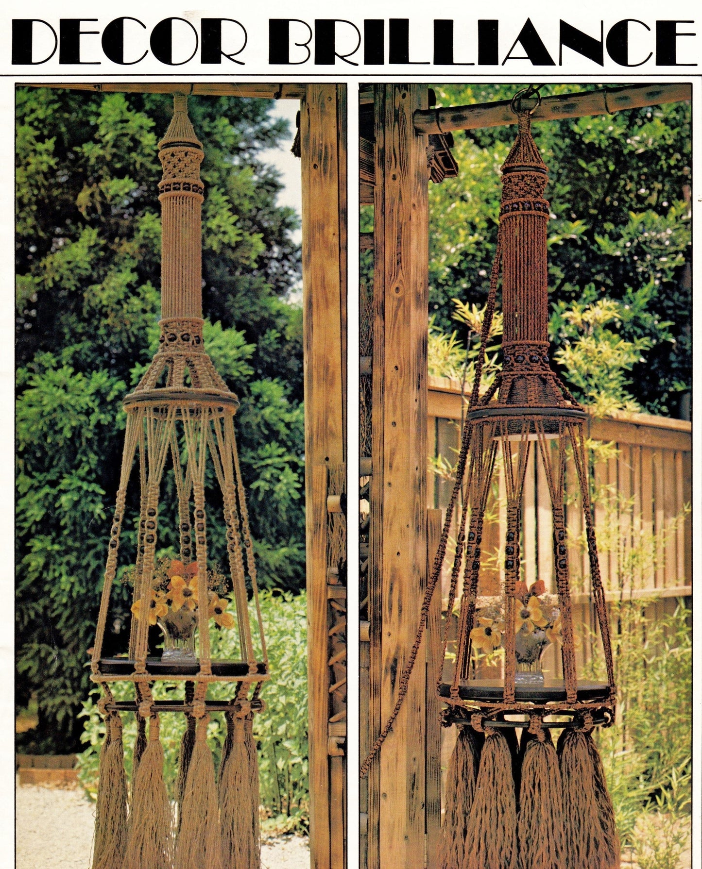 Vintage Spotlight On Macrame Patterns eBook Retro 1980 Printable PDF Instant Digital Download Hanging Lighted Tables Swag Lamps 16 Projects