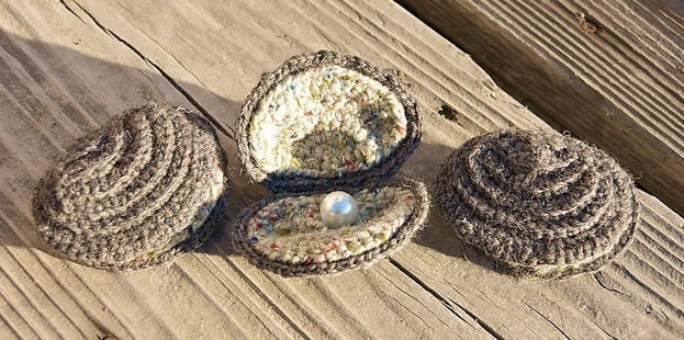 Vintage Crochet Sea Shell Seashells Patterns PDF Instant Digital Download Amigurumi Oyster Scallop Sea Life Plush Realistic Beach Shells