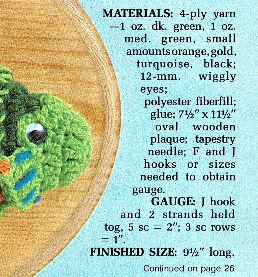 Vintage Crochet Pattern 9" Bass Fish Taxidermy Mounted Fish Trophy PDF Instant Digital Download Plush Stuffed Fishing Amigurumi 4 Ply